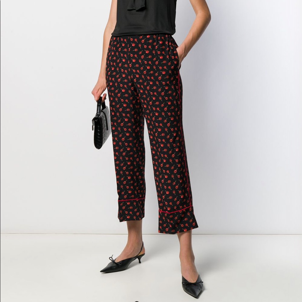 No 21 Candy Apple Print Trousers